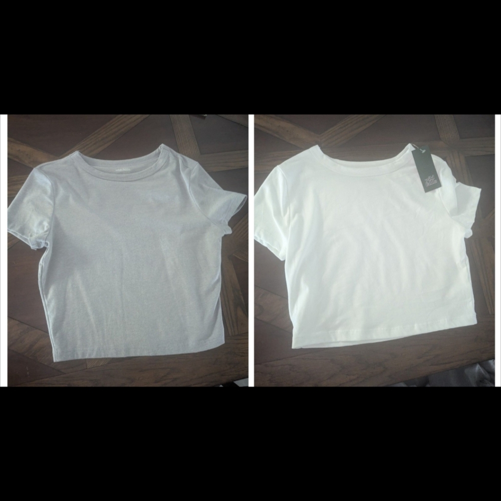 Women's Classic White and Gray Tops